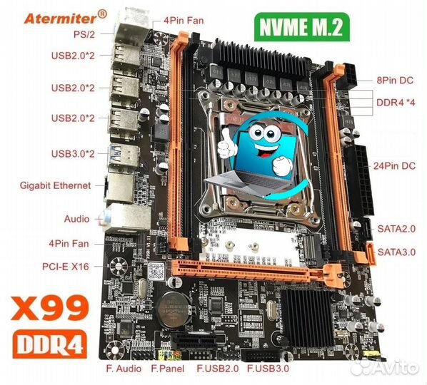 Топ Комплект Xeon E5 2660v4(x28) +X99 +Доп.DDR4