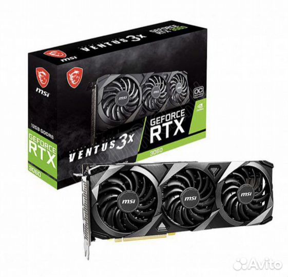 Видеокарта PCI-E MSI Geforce RTX 3060 ventus 3X OC