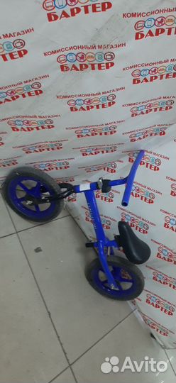 Беговел велосипед Юнитек юниор синий и61-3077