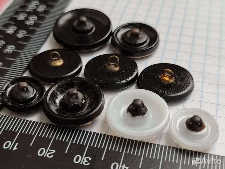 Пуговицы стеклянные Чехия