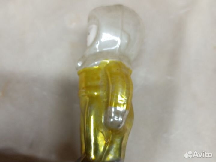 Ёлочная игрушка на прищепке космонавт СССР