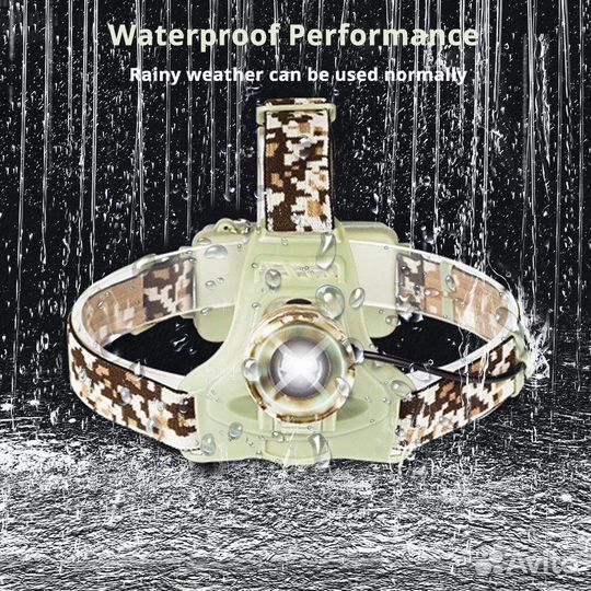 Налобный аккумуляторный фонарь