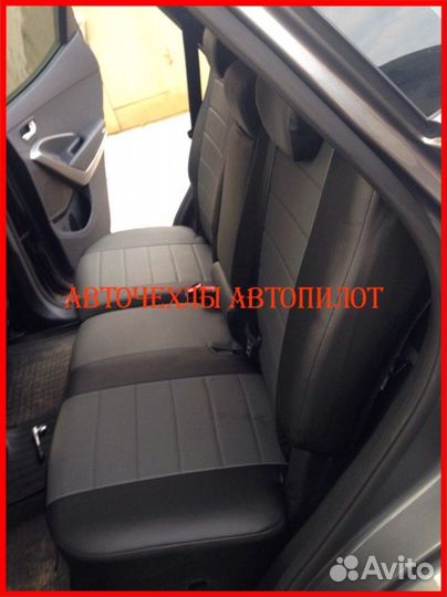 Чехлы Автопилот Hyundai Santa-Fe из экокожи