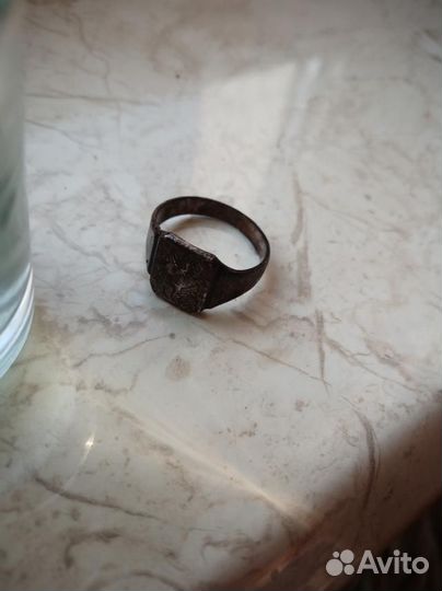 Старинный Перстень. Серебро. Крым