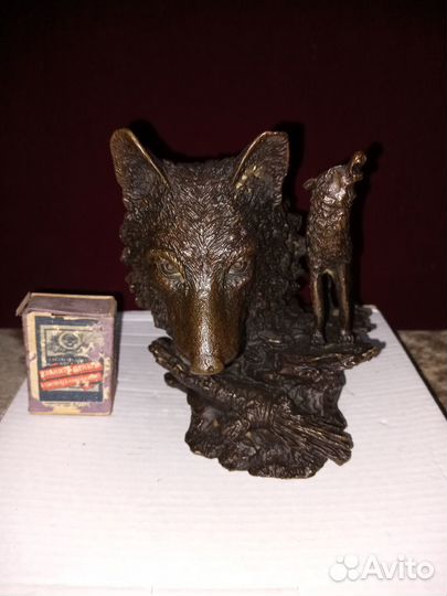Статуэтка Волк Бронза Европа