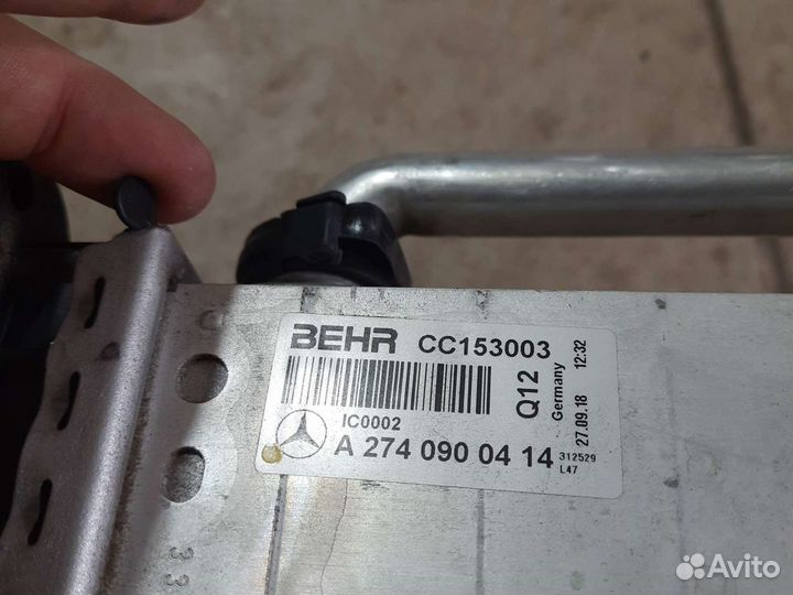 Интеркулер Mercedes M274 W205 w213 w253