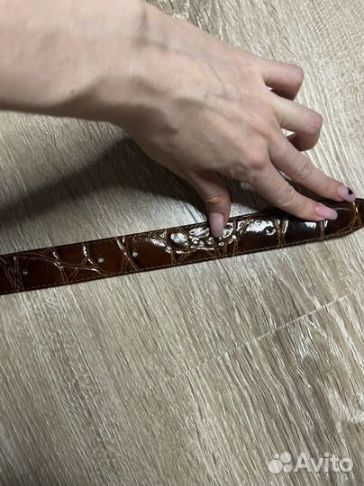 Ремень из натуральной кожи лакированный