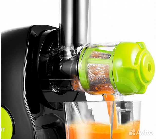 Соковыжималка шнековая Kitfort KT-1111-1 зеленый