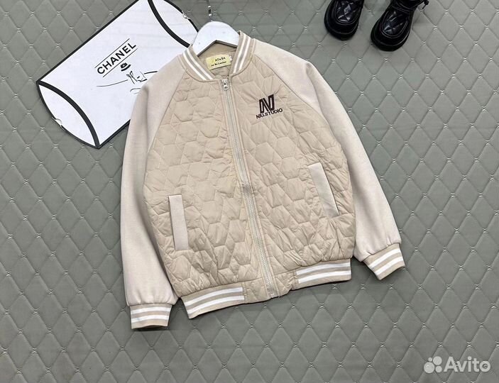 Стильный бомбер для девочки, 134-158