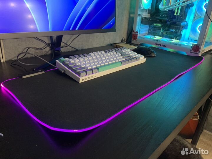 Игровой компьютерный RGB коврик