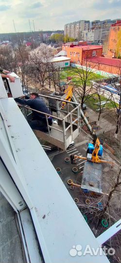 Установка сплит систем алмазной коронкой