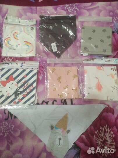 Новые детские слюнявчики