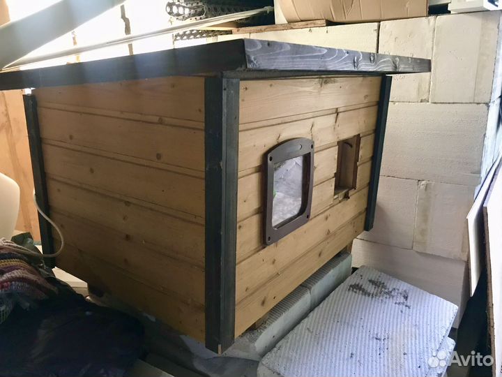 Будка для кошки утепленная
