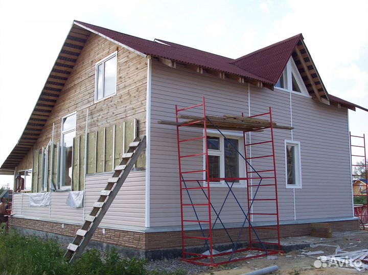 Фасад дома Утепление, Сайдинг,мокрый фасад