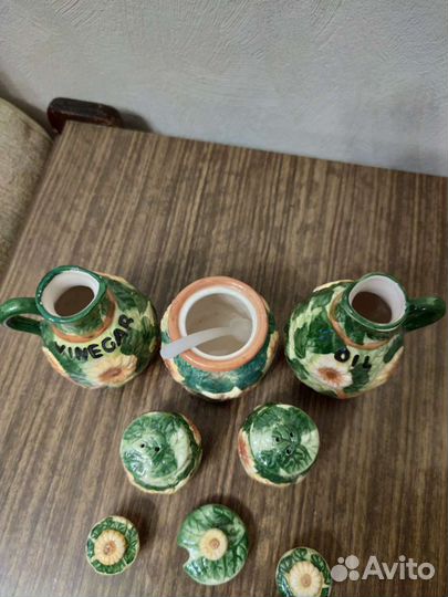 Набор (соль, перец, сахар, масло, уксус)
