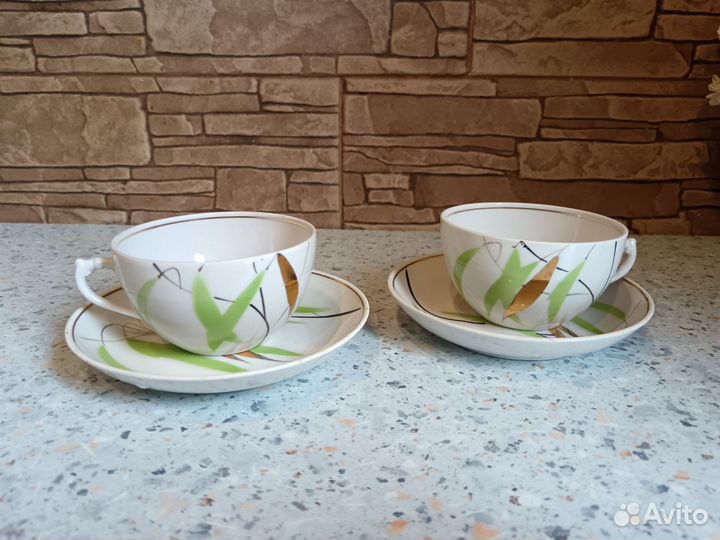 Чайные пары Ивушка, Дулево 63 год