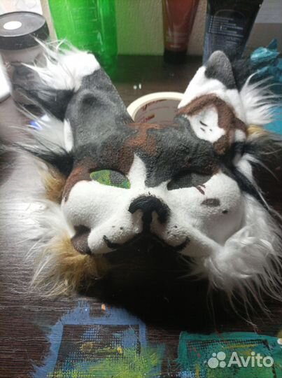 Маска кошки для квадробики готовая