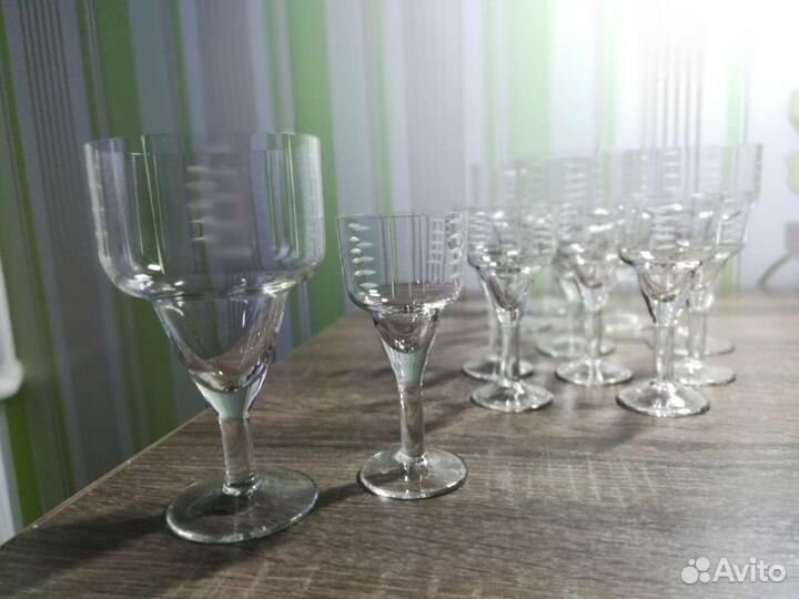 Винтаж. ссср. Фужеры+Рюмки