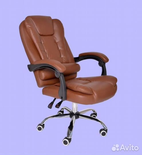 Офисное кресло светло-коричневое