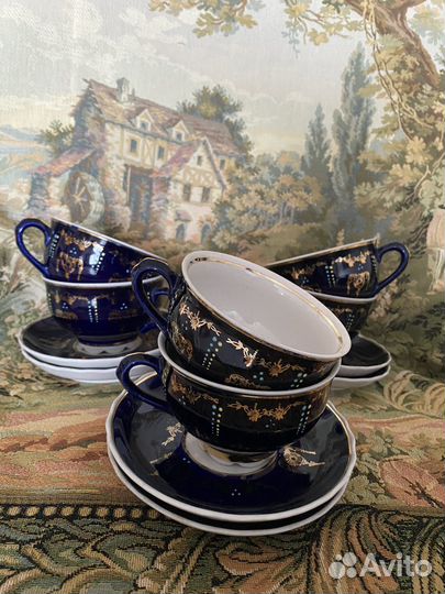 Сервиз чайный Довбыш кобальт