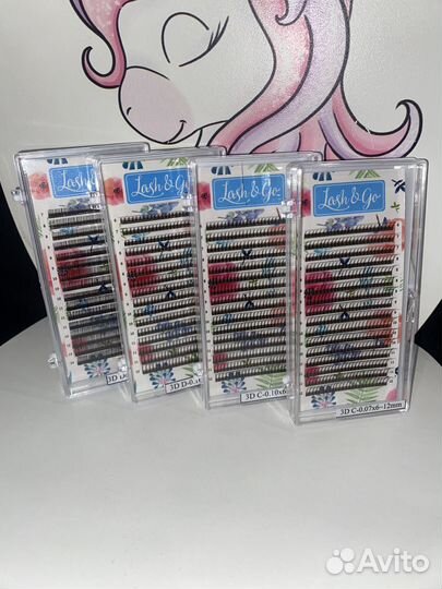 Ресницы для наращивания lasg&go пучки