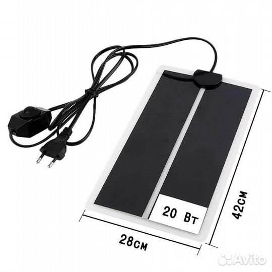 Коврик для подогрева брудера 14 вт