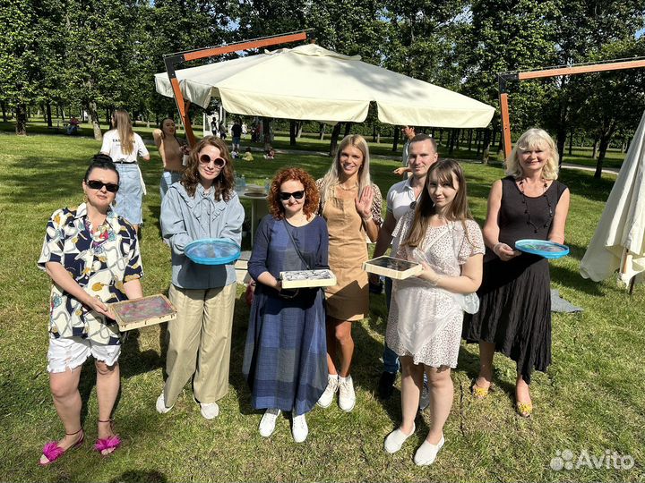 Мастер класс по флюид арт жидкому акрилу