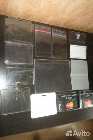 Защитный прозрачный чехол для карт,пропуска,бейдж