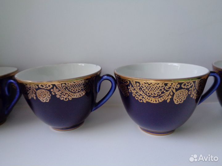 Чашки чайные лфз Кобальт СССР