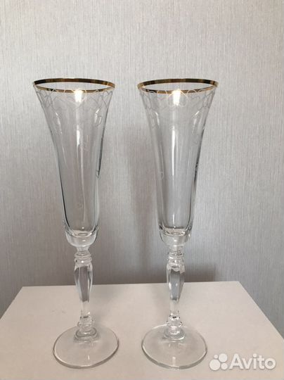 Бокалы из богемского стекла