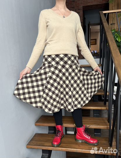 Polo ralph lauren юбка миди шерсть M