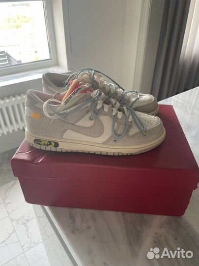 Кроссовки nike x off-white dunk оригинал