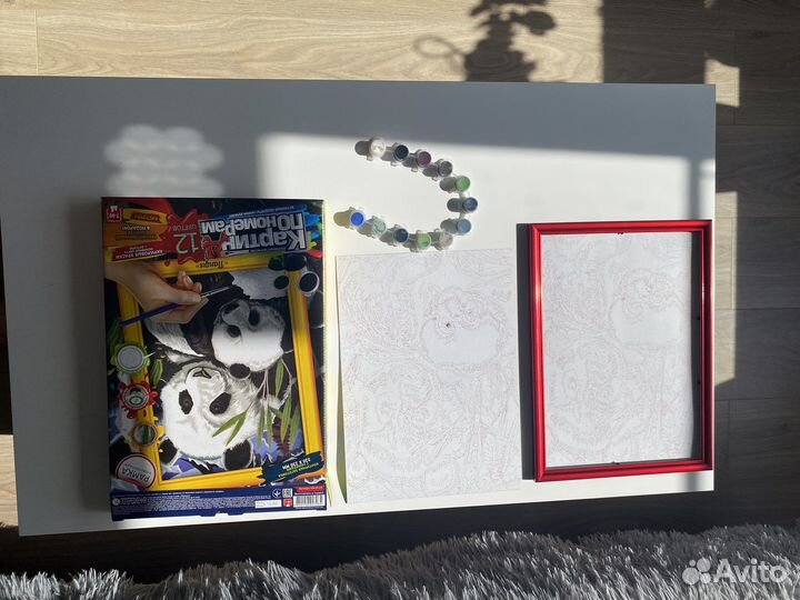 Картина по номерам 320/230 Панды