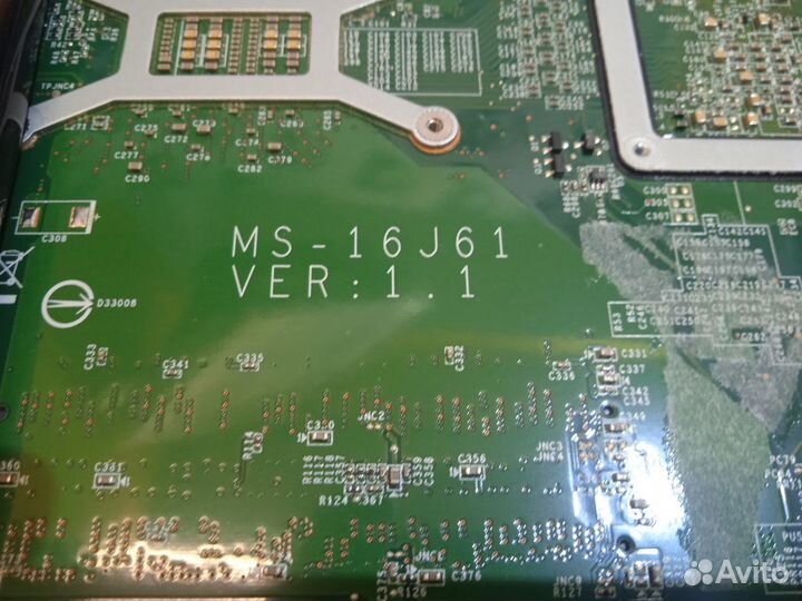 Материнская плата msi ms-16j61 ver:1.1 донор