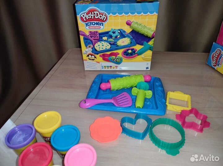 Новый набор Play doh, block, пазлы, паровозик
