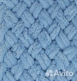 Пряжа Alize Puffy цвет 280 (Пыльно-голубой)