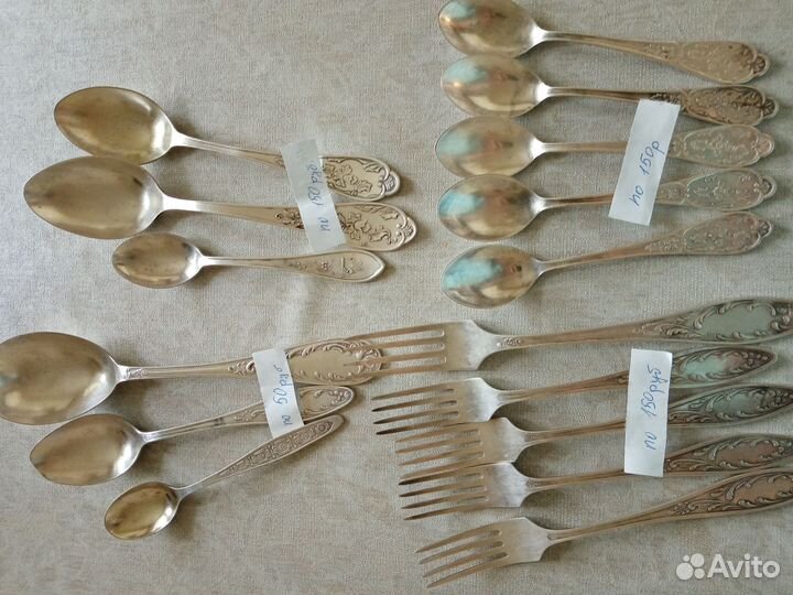 Ложка и вилки мельхиоровые