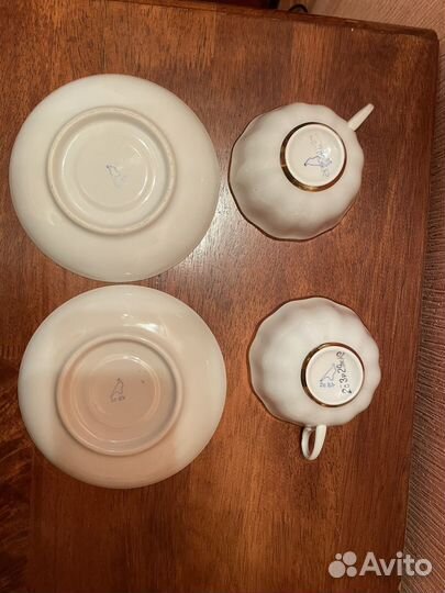 Две чайные пары Дулево, СССР