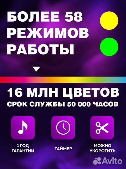 Светодиодная RGB лента 10 метров (с пультом)