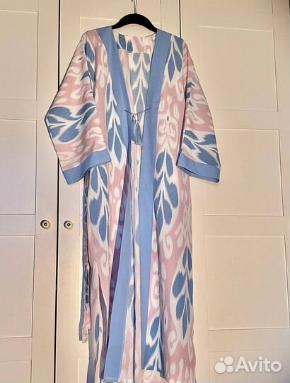 Узбекская накидка халат икат