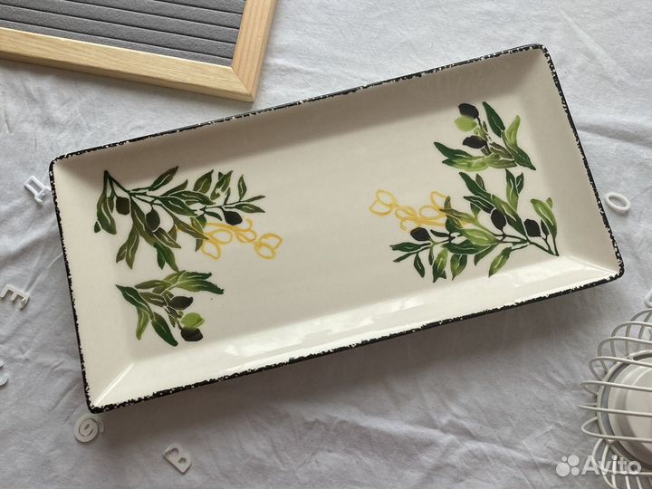 Блюдо тарелка для сервировки viarot Oливки 38 см