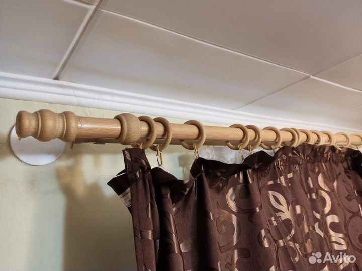 Шторы жаккардовые с гардинами