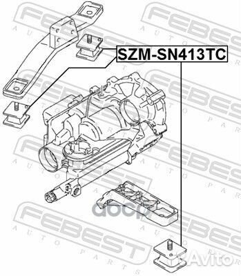 Подушка раздатки suzuki jimny SN413 1998-2018 S