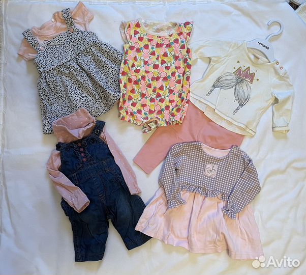 Пакет вещей для девочки 3-12 мес