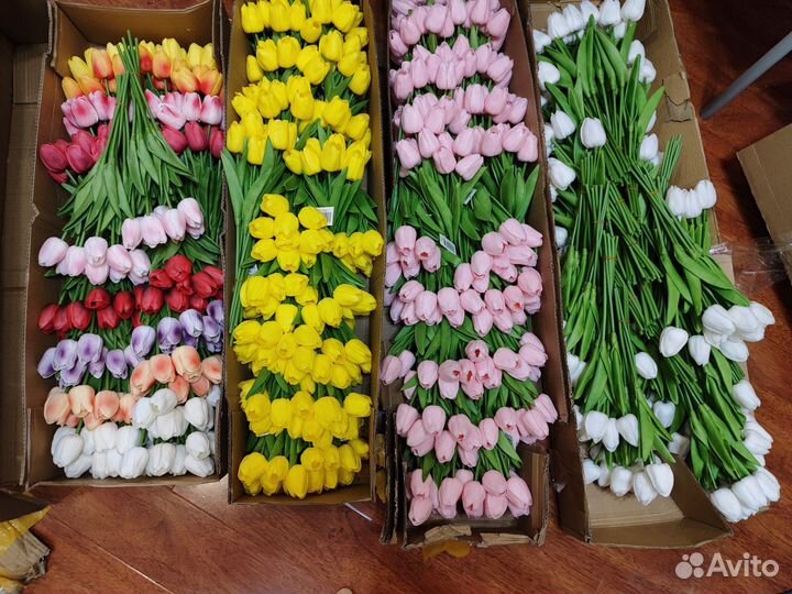 Искусственные цветы тюльпаны опт и розница