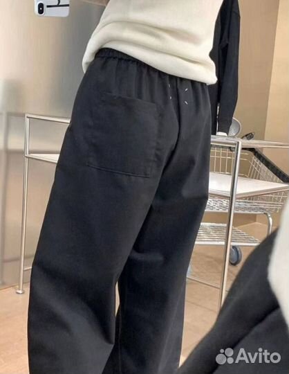 Штаны maison margela черные