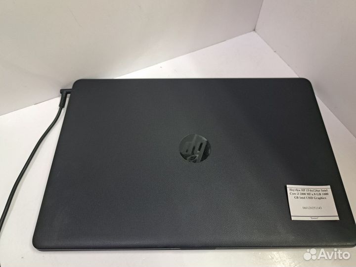 Ноутбук HP 15-bs124ur Intel Core i3 2000 мгц 8 GB