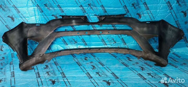 Бампер передний Рав 4 черный в идеале 2015-2019