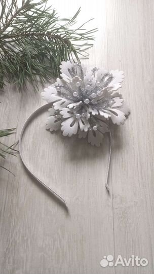 Ободок Снежинка Корона Диадема