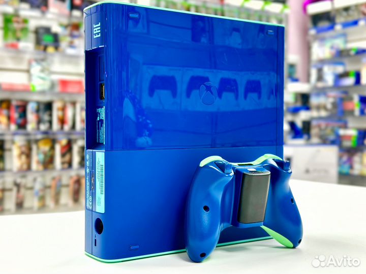 Microsoft Xbox 360 Е BLue (500Gb) Б\У+3м гарантии